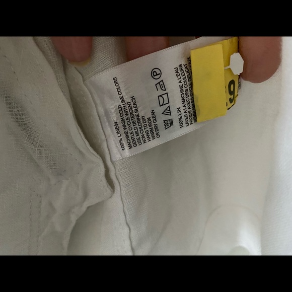 Tommy Bahama White Linen jacket top utility coat XL - Picture 5 of 8